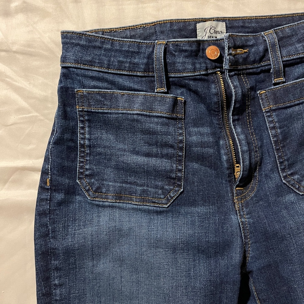 J Crew Denim Curvy Full Lenght Demi Boot